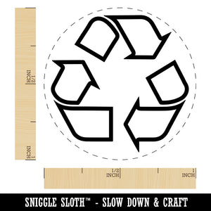 Recycle Symbol Outline Self-Inking Rubber Stamp for Stamping Crafting Planners