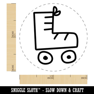 Roller Skate Self-Inking Rubber Stamp for Stamping Crafting Planners