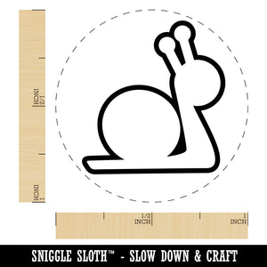 Snail Slow Outline Self-Inking Rubber Stamp for Stamping Crafting Planners