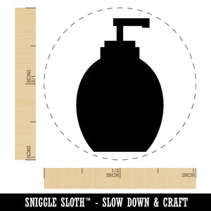 Soap Dispenser Clean Wash Icon Solid Self-Inking Rubber Stamp for Stamping Crafting Planners