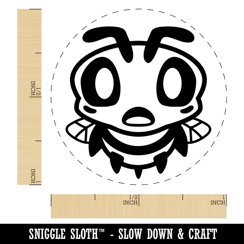 Cute Bee Shocked Self-Inking Rubber Stamp for Stamping Crafting Planners