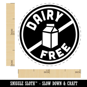 Dairy Free Self-Inking Rubber Stamp for Stamping Crafting Planners