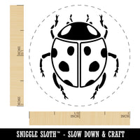 Ladybug Drawing Self-Inking Rubber Stamp for Stamping Crafting Planners