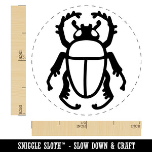 Scarab Beetle Self-Inking Rubber Stamp for Stamping Crafting Planners