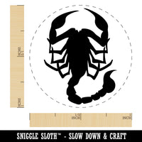 Scorpion Silhouette Self-Inking Rubber Stamp for Stamping Crafting Planners