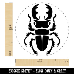 Stag Beetle Self-Inking Rubber Stamp for Stamping Crafting Planners