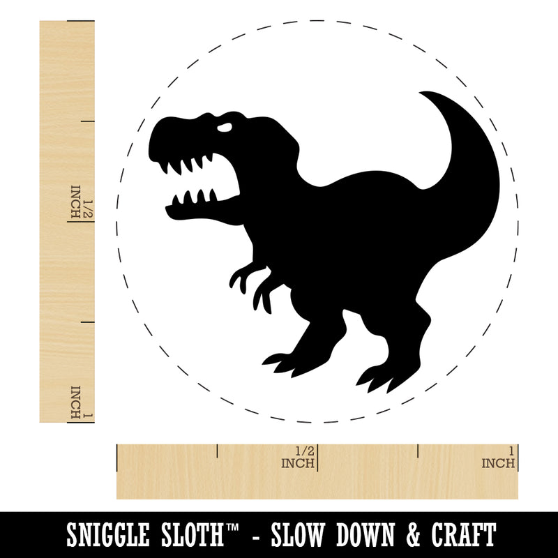 Tyrannosaurus Rex Silhouette Self-Inking Rubber Stamp for Stamping Crafting Planners