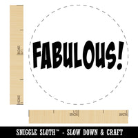 Fabulous Teacher School Fun Text Self-Inking Rubber Stamp for Stamping Crafting Planners