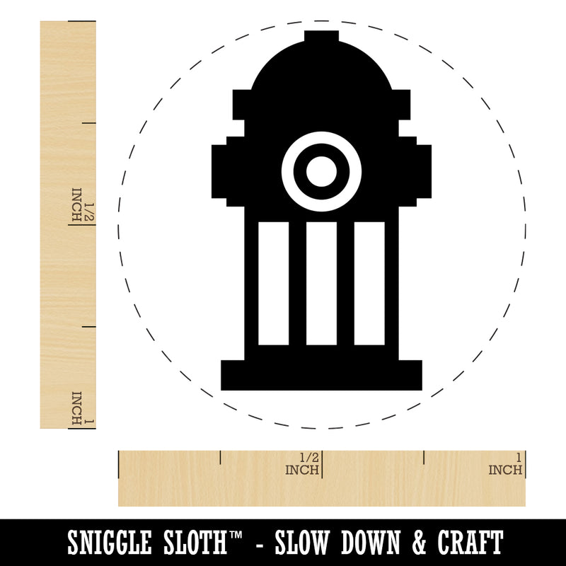 Fire Hydrant Icon Self-Inking Rubber Stamp for Stamping Crafting Planners