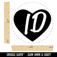 ID Idaho State in Heart Self-Inking Rubber Stamp for Stamping Crafting Planners