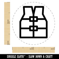 Life Jacket Vest Icon Self-Inking Rubber Stamp for Stamping Crafting Planners