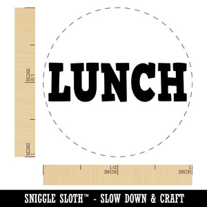 Lunch Meal Fun Text Self-Inking Rubber Stamp for Stamping Crafting Planners