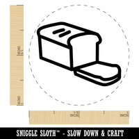 Sliced Loaf of Bread Self-Inking Rubber Stamp for Stamping Crafting Planners