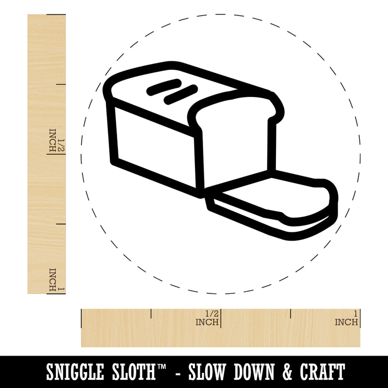 Sliced Loaf of Bread Self-Inking Rubber Stamp for Stamping Crafting Planners