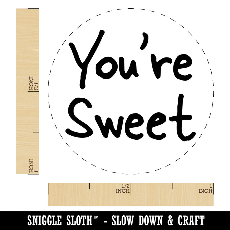 You're Sweet Fun Text Self-Inking Rubber Stamp for Stamping Crafting Planners