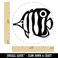 Butterfly Fish Self-Inking Rubber Stamp for Stamping Crafting Planners