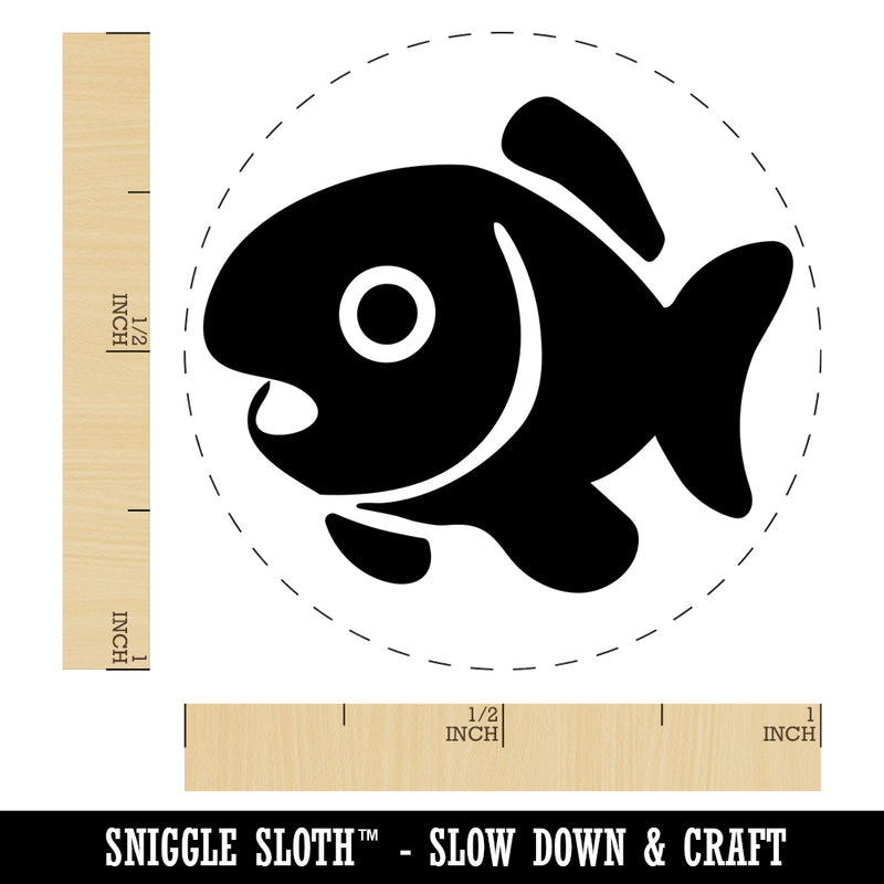 Cute Fish Self-Inking Rubber Stamp for Stamping Crafting Planners