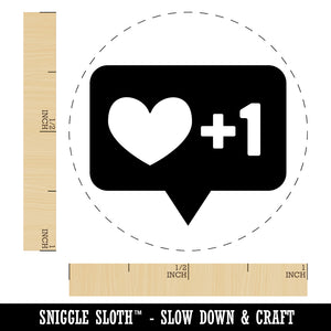 I Love this Bubble Heart Plus One 1 Self-Inking Rubber Stamp for Stamping Crafting Planners