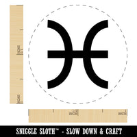 Pisces Horoscope Astrological Zodiac Sign Self-Inking Rubber Stamp for Stamping Crafting Planners