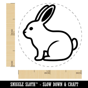 Resting Rabbit Bunny Easter Self-Inking Rubber Stamp for Stamping Crafting Planners