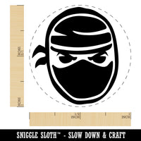 Sneaky Ninja Face Self-Inking Rubber Stamp for Stamping Crafting Planners