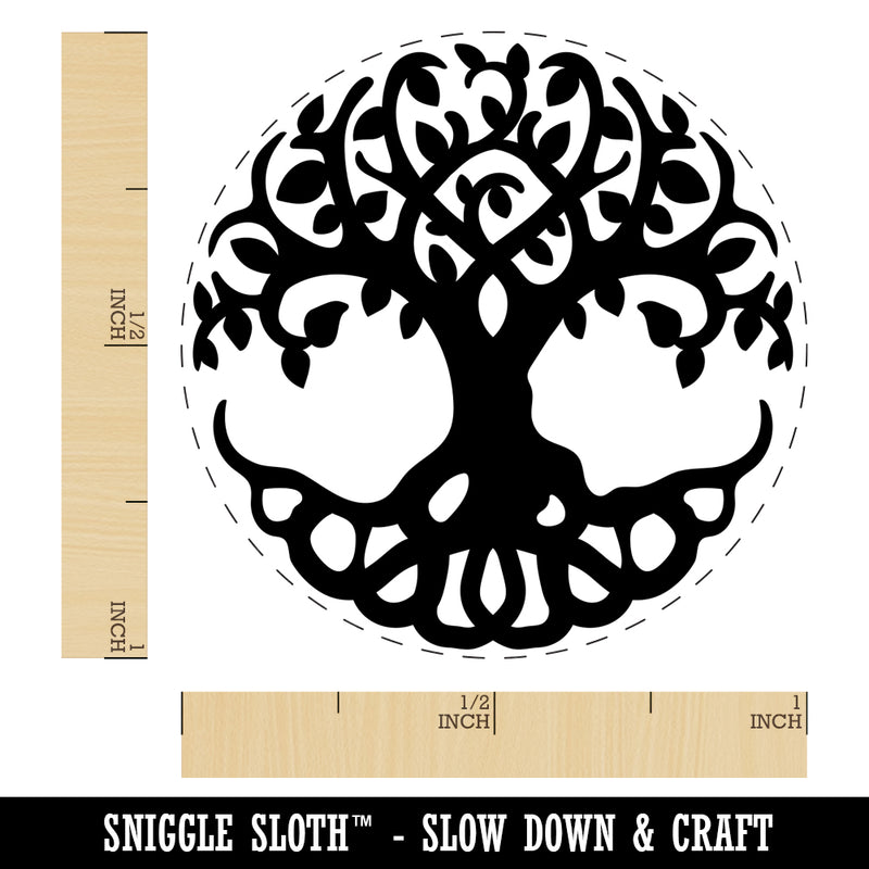 Tree of Life Self-Inking Rubber Stamp for Stamping Crafting Planners