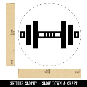 Weight Dumbbell Workout Icon Self-Inking Rubber Stamp for Stamping Crafting Planners