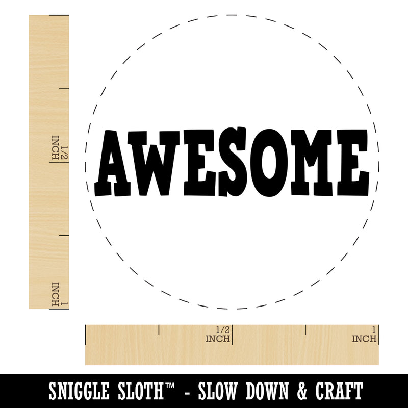 Awesome Fun Text Teacher Self-Inking Rubber Stamp for Stamping Crafting Planners