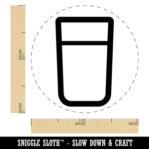 Drinking Glass Icon Self-Inking Rubber Stamp for Stamping Crafting Planners
