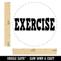 Exercise Fun Text Self-Inking Rubber Stamp for Stamping Crafting Planners