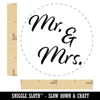 Mr. and Mrs. Married Couple Wedding Anniversary Self-Inking Rubber Stamp for Stamping Crafting Planners