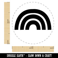 Rainbow Fun Doodle Self-Inking Rubber Stamp for Stamping Crafting Planners