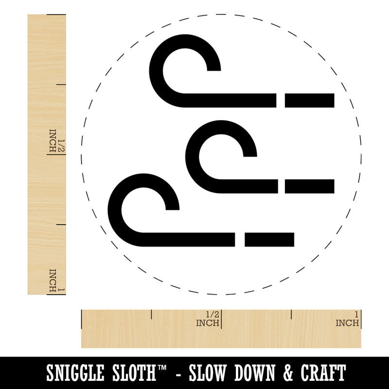 Windy Storm Icon Self-Inking Rubber Stamp for Stamping Crafting Planners