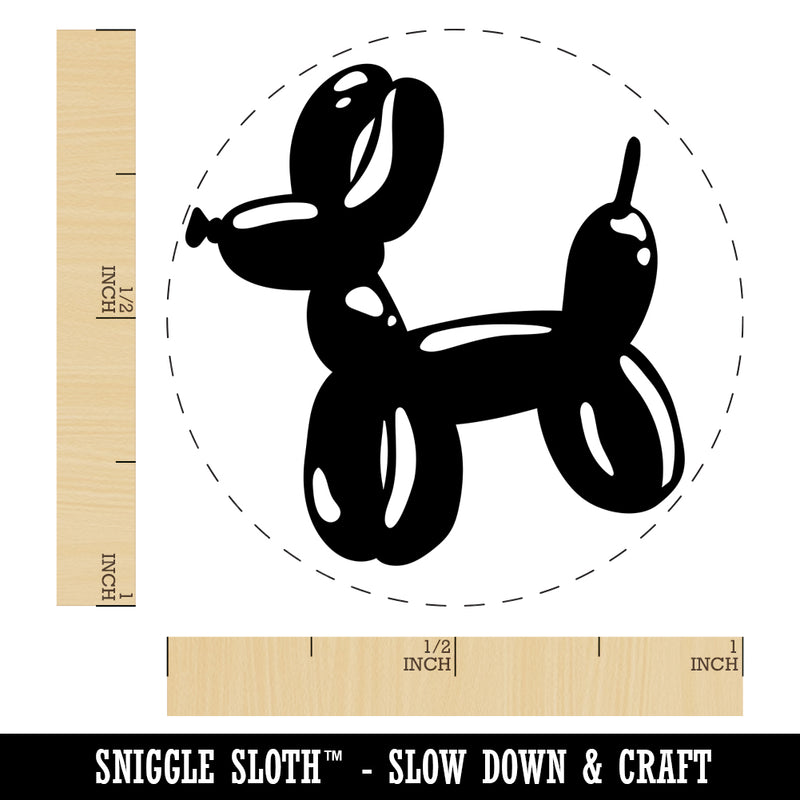 Balloon Animal Dog Self-Inking Rubber Stamp for Stamping Crafting Planners