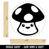 Cute Kawaii Toadstool Mushroom Self-Inking Rubber Stamp for Stamping Crafting Planners