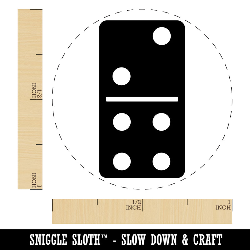 Dominoes Game Tile Self-Inking Rubber Stamp for Stamping Crafting Planners