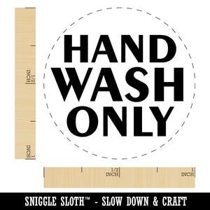 Hand Wash Only Self-Inking Rubber Stamp for Stamping Crafting Planners