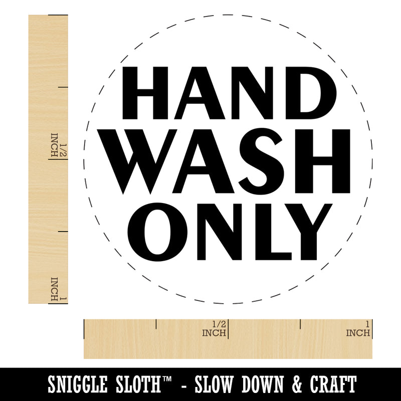 Hand Wash Only Self-Inking Rubber Stamp for Stamping Crafting Planners