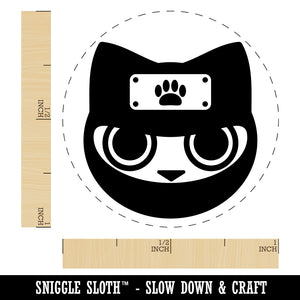Ninja Cat Shinobi Neko Self-Inking Rubber Stamp for Stamping Crafting Planners
