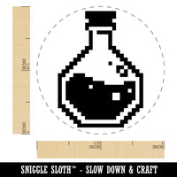 Pixel RPG Potion Health Mana Bottle Self-Inking Rubber Stamp for Stamping Crafting Planners