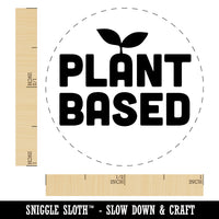 Plant Based Vegan Vegetarian Self-Inking Rubber Stamp for Stamping Crafting Planners