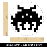 Retro Invaders from Space Bug Alien Self-Inking Rubber Stamp for Stamping Crafting Planners