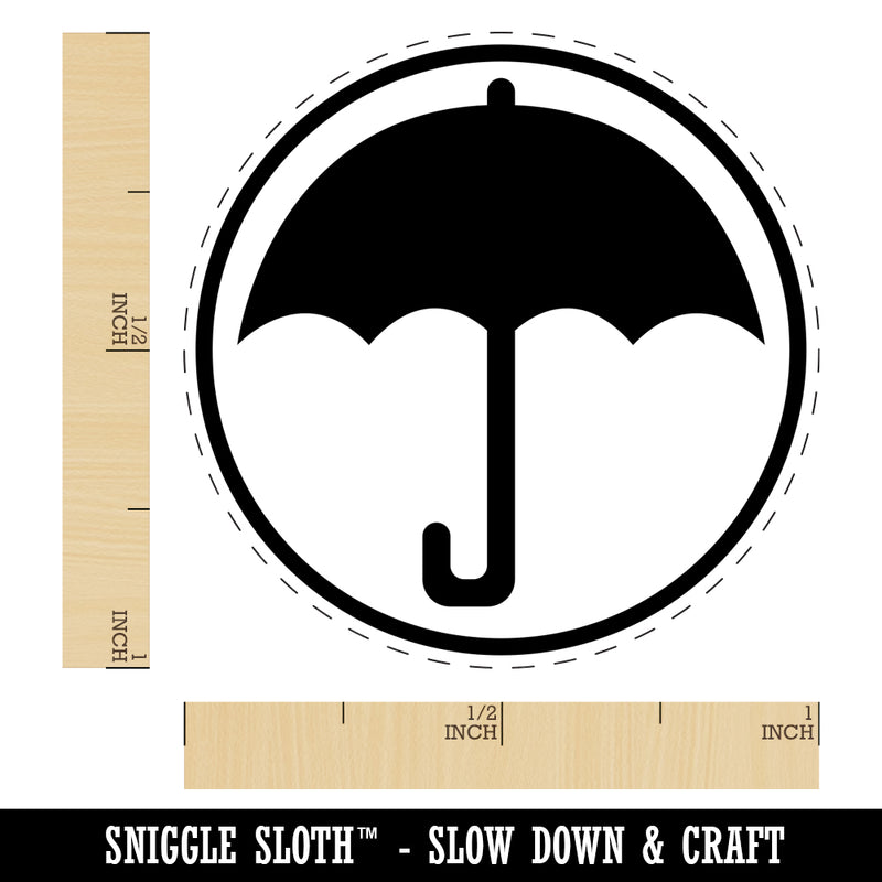 Umbrella Keep Dry Icon Self-Inking Rubber Stamp for Stamping Crafting Planners