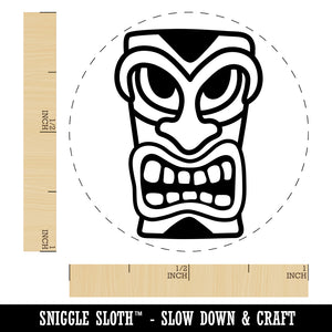 Hawaiian Tiki Head Self-Inking Rubber Stamp for Stamping Crafting Planners