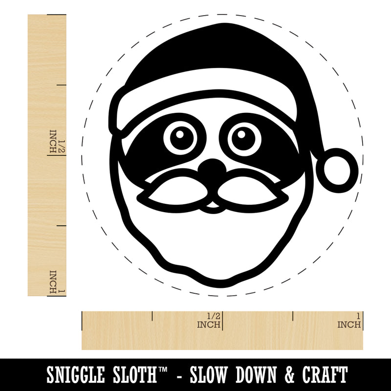 Santa Sloth Christmas Self-Inking Rubber Stamp for Stamping Crafting Planners