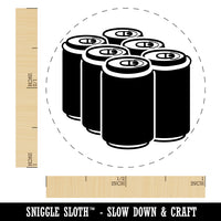 Beer Soda Drink Six Pack Self-Inking Rubber Stamp for Stamping Crafting Planners