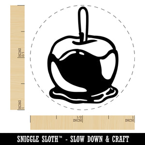 Caramel Candy Apple Self-Inking Rubber Stamp for Stamping Crafting Planners