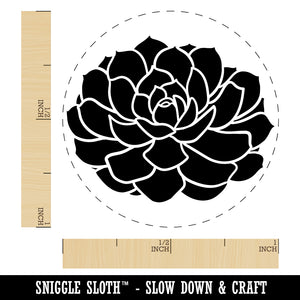 Echeveria Elegans Succulent Plant Mexican Snow Ball Self-Inking Rubber Stamp for Stamping Crafting Planners