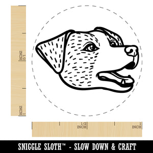 Jack Russell Terrier Dog Head Self-Inking Rubber Stamp for Stamping Crafting Planners