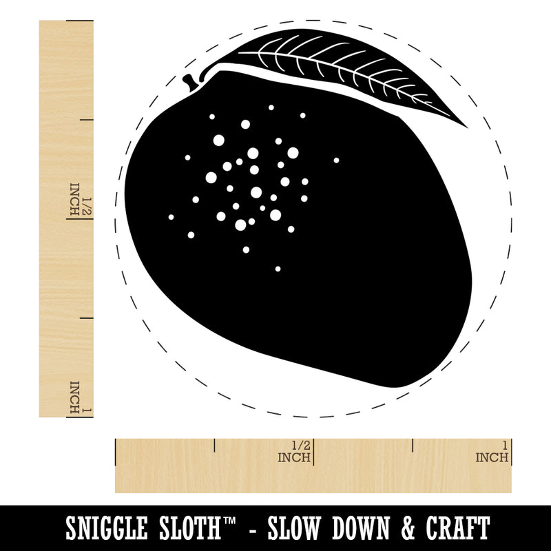 Mango Fruit Solid Self-Inking Rubber Stamp for Stamping Crafting Planners